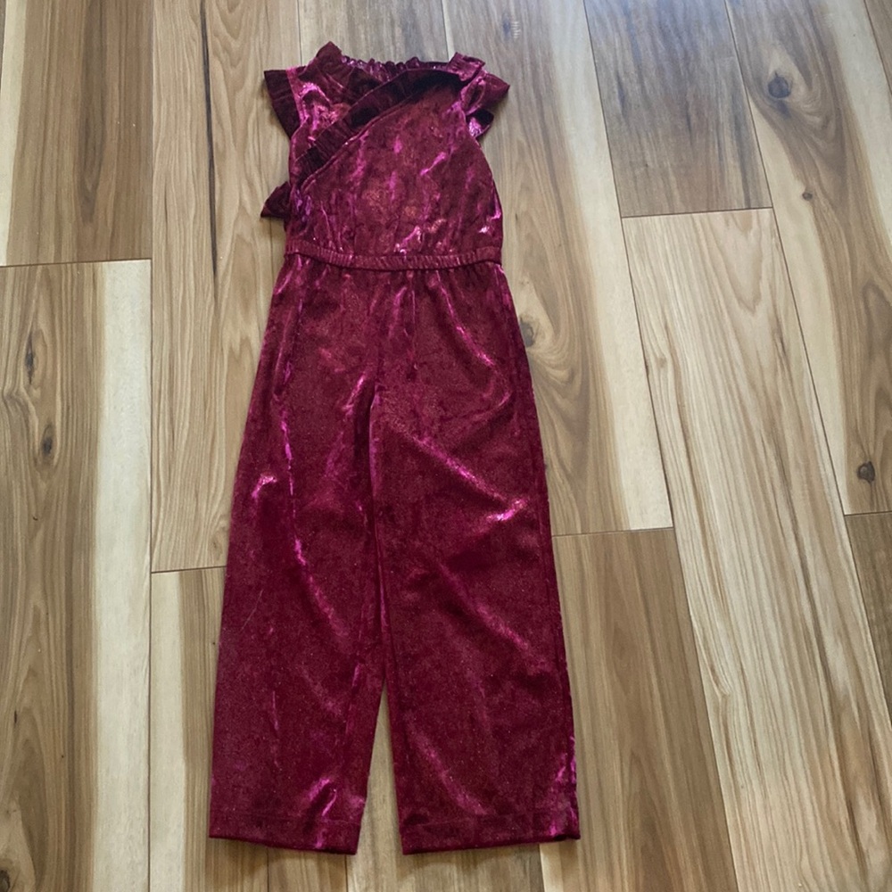 Girls Velvet Romper